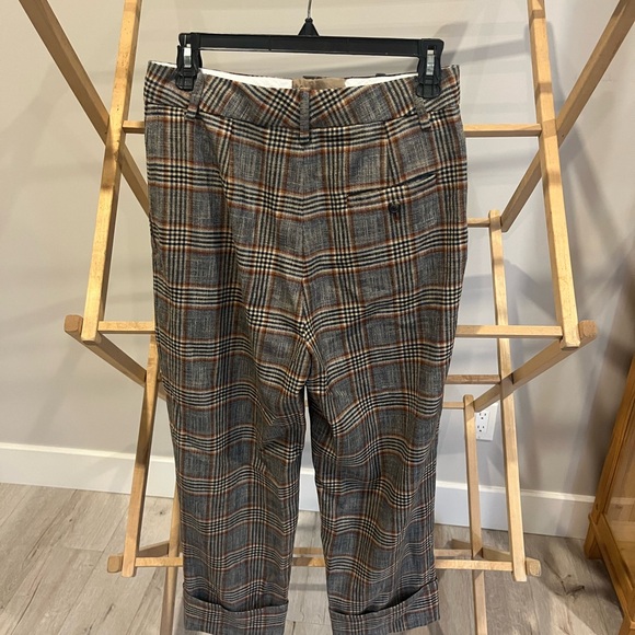 Wilfred Women’s Plaid Straight Leg Pants - Picture 2 of 6